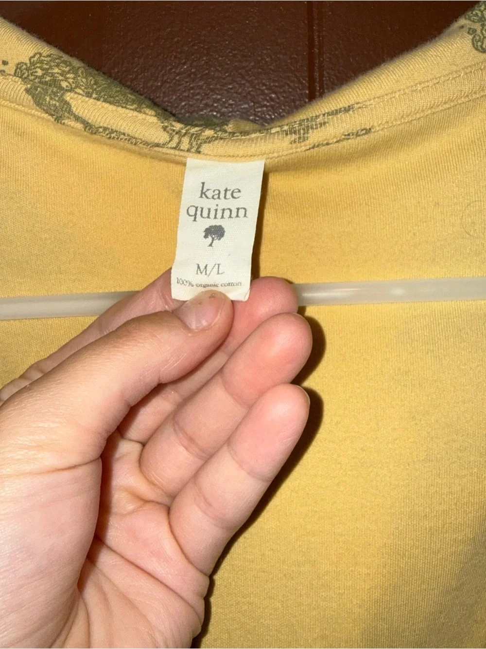 kate quinn 100% Cotton Nightgown and Robe with Olive Tree Print